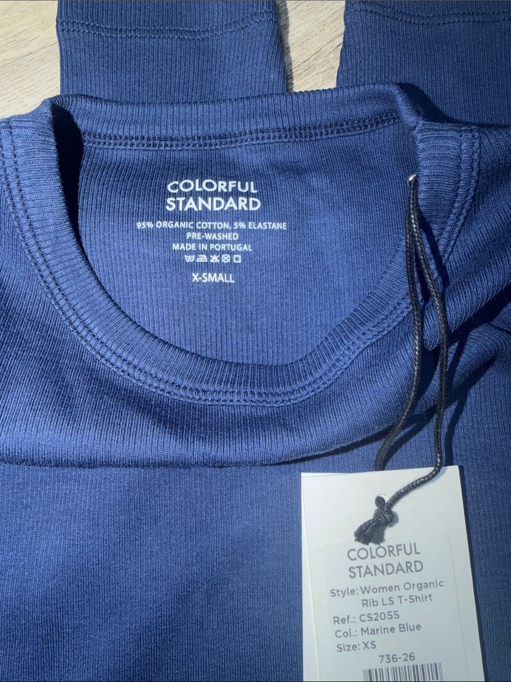 Color Standard Ribbed Long Sleeve - Picture 6 of 6